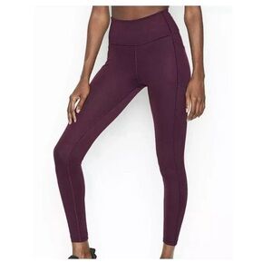 VICTORIA'S SECRET STUDIO Essential Pocket Leggings Plum Size 8